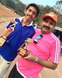 Anil singhvi with his son