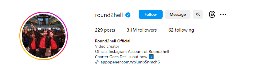 Round2hell Instagram